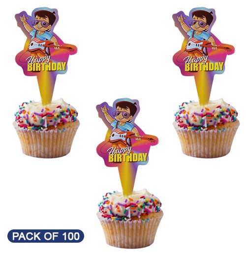 Cake Topper Birthday Bheem Pack of 100 Pc