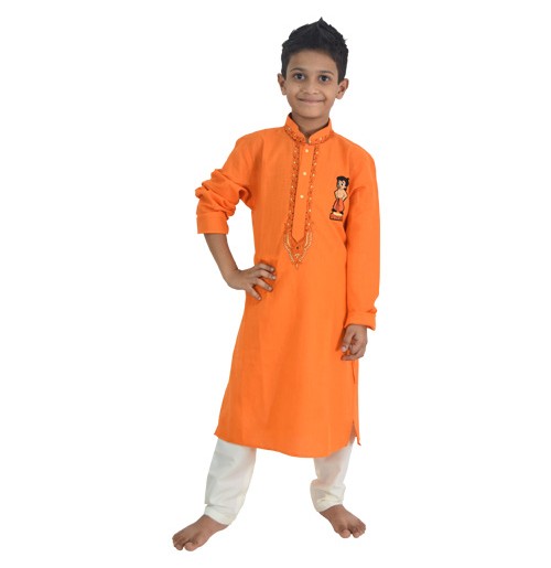 Ethnic Wear - Boys Kurta Pajama 2 Pc Set