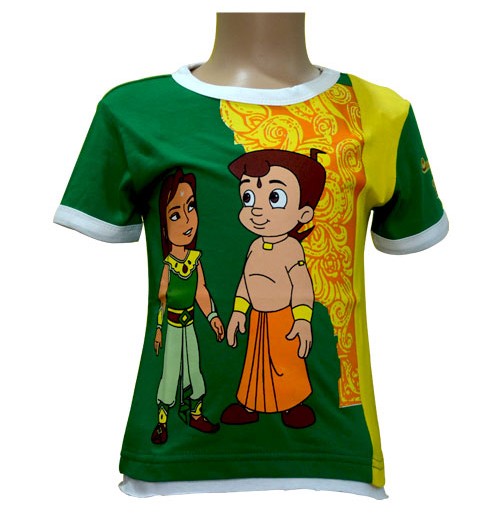 Buy Chhota Bheem Bali T-Shirt - Green and Yellow | Avail COD