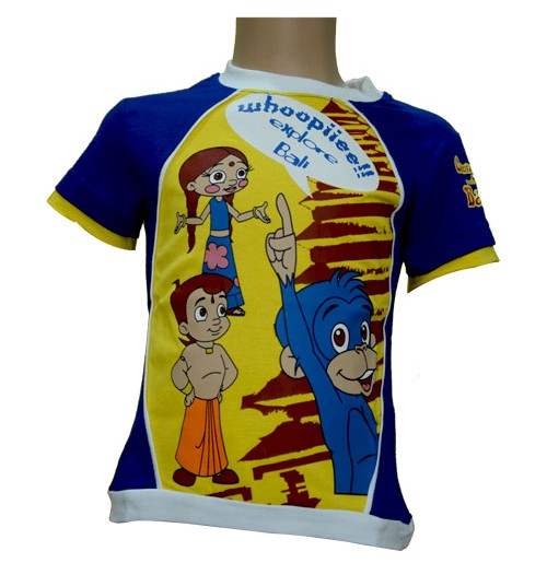 Bali T-Shirt - Blue and Yellow