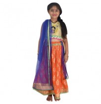 Ethnic Wear - Girls Ghagra Choli 3 Pc Set
