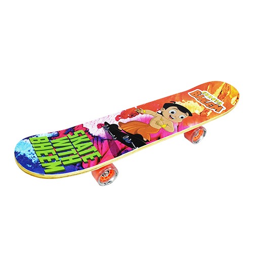 Chhota Bheem Skateboard Wooden-Multicolor