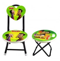 Chhota Bheem Baby Stool & Chair Combo-Green