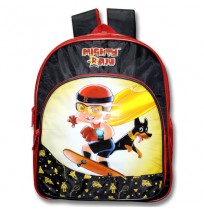 Mighty Raju School Bag - Black and Red