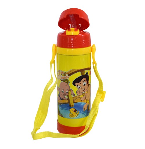 Chhota Bheem Insulated Vacuum Steel Water Bottle Yellow & Red