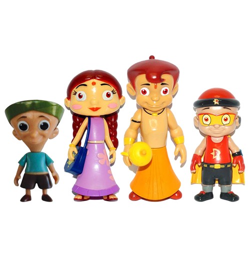 Buy Chhota Bheem Action Figure Toys 4- in-1 Combo Offers